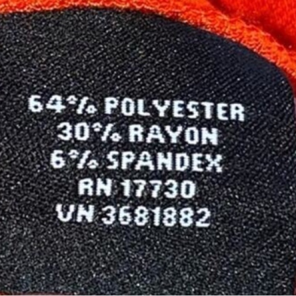 Victoria Beckham x Target Scallop Trim Ruffle Mini Dress Orange & Black Large - Picture 5 of 6